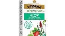 Twinings Superblends Glow infuzie ceai plante si fructe 18 plicuri