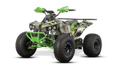 ATV electric NITRO EcoWarrior SPORT 1000W 48V 20Ah cu DIFERENTIAL, grafiti verde