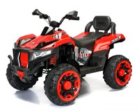 ATV electric pentru 2 copii Kinderauto SuperOffroad V2 4x4 140W 12V 7Ah, rosu - 1