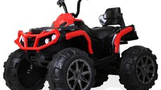 ATV electric pentru copii, Kinderauto Offroad 90W 12V cu scaun tapitat, culoare Rosu