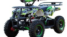 ATV electric pentru copii NITRO Torino Quad 1000W 36V 12Ah, Snowy tyres, grafiti green