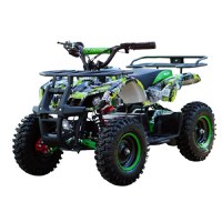 ATV electric pentru copii NITRO Torino Quad 1000W 36V 12Ah, Snowy tyres, grafiti green - 1