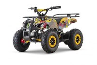 ATV electric pentru copii NITRO Torino Quad 1200W 48V Big Tyre, culoare Yellow Grafiti - 1