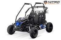 Buggy electric pentru 2 copii, Nitro Gokart 2000W 60V 20Ah, premium, culoare Albastra - 1