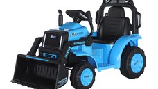 Excavator electric Kinderauto BJYT1066 60W 6V cu telecomanda, culoare albastra