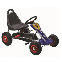 GO Kart cu pedale, 3-6 ani, Kinderauto A-05-1, roti Gonflabile, culoare Albastru - 1