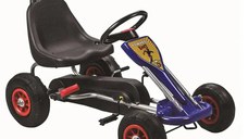 GO Kart cu pedale, 3-6 ani, Kinderauto A-05-1, roti Gonflabile, culoare Albastru