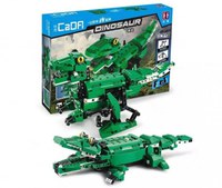 Jucarie Dinozaur sau crocodil 2 in 1 cu RC, set constructie CADA din 435 piese, 2.4GHz, Bricks Toys for Kids - 1