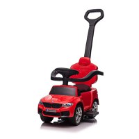 Masinuta cu maner, 2 in 1, pentru copii, BMW M5, PREMIUM, culoare Rosu - 1