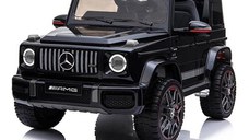 Masinuta electrica Mercedes G63 AMG, pentru copii 2-5 ani, 70W 12V, echipare Premium, neagra