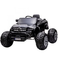 Masinuta electrica Mercedes X-Class Monster Truck, 180W, 4x4, roti moi, scaun tapitat, telecomanda, neagra - 1