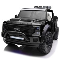 Masinuta electrica pentru 2 copii, Ford Super Duty F450, 4x4, 180W premium, culoare Neagra - 1