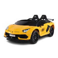 Masinuta electrica pentru 2 copii Lamborghini Aventador Xago 12V 90W Deluxe, Galben - 1