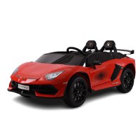 Masinuta electrica pentru 2 copii, Lamborghini Aventador Xago, 12V, 90W, echipare Deluxe, rosie - 1