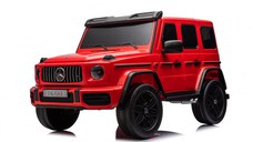 Masinuta electrica pentru 2 copii Mercedes G63, tractiune 4x4, putere 800W, 24V, 14Ah, Mp3 rosie