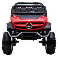 Masinuta electrica pentru 2 copii Mercedes UNIMOG 4x4 140W PREMIUM culoare Rosu - 1