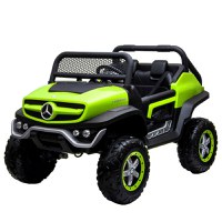 Masinuta electrica pentru 2 copii Mercedes UNIMOG 4x4 140W PREMIUM culoare Verde - 1