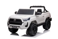 Masinuta electrica pentru 2 copii, Toyota Hilux 4x4 180W 12V 14Ah PREMIUM, culoare Alba - 1