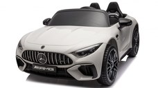 Masinuta electrica pentru copii 2-7 ani Mercedes SL63, 160W, 12V 10Ah, PREMIUM, culoare alba