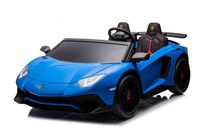 Masinuta electrica pentru copii 3-15 ani, Lamborghini Aventador SV 300W 24V Premium, culoare Albastra - 1