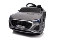 Masinuta electrica pentru copii, Audi SQ8, 70W, 12V, roti moi si scaun tapitat, gri - 1