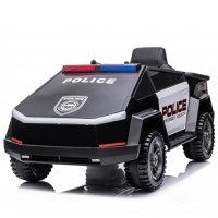 Masinuta electrica pentru copii de politie Cyber PATROL, cu efecte sonore si luminoase, 90W, 12V, Black White - 1