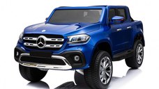 Masinuta electrica pentru copii, Mercedes X-Class 4x4 180W 12V 14Ah PREMIUM Albastru