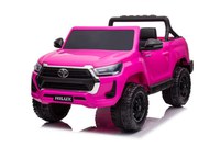 Masinuta electrica pentru fetite, Toyota Hilux 4x4 180W 12V 14Ah PREMIUM, culoare Barbie Pink - 1