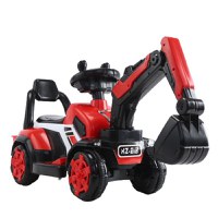 Mini excavator electric Kinderauto BJXZ219, pentru copii 1-3 ani, cu incarcator electric, rosu - 1