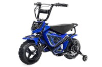 Mini Motocicleta electrica cu roti ajutatore, NITRO ECO Flee 300W 24V, culoare Albastru - 1