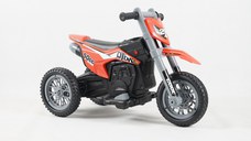 Motocicleta electrica cu 3 roti, Kinderauto Enduro 60W 12V STANDARD, culoare portocaliu