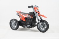 Motocicleta electrica cu 3 roti, Kinderauto Enduro 60W 12V STANDARD, culoare portocaliu - 1