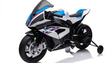 Motocicleta electrica cu licenta BMW HP4 Premium, pentru copil 3-9 ani, culoare Alba