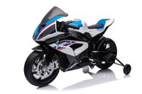 Motocicleta electrica cu licenta BMW HP4 Premium, pentru copil 3-9 ani, culoare Alba - 1