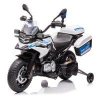 Motocicleta electrica de politie pentru copii, BMW F850 GS, 90W, 12V cu roti MOI Polizei - 1