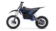 Motocicleta electrica E-Dirtbike Serval VX 1600W 14 12 48V 15Ah Lithiu ION, culoare albastra