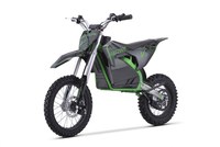 Motocicleta electrica E-Dirtbike Serval VX 1600W 14 12 48V 15Ah Lithiu ION, culoare Verde - 1