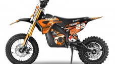 Motocicleta electrica Eco Tiger 1000W 36V 12 10 Portocaliu