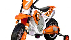 Motocicleta electrica Kinderauto BJH022 70W 12V PREMIUM, culoare Portocaliu