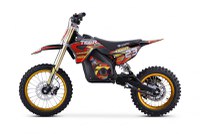 Motocicleta electrica Nitro E-Dirtbike Tiger 1800W 14 12 48V 13Ah Lithiu ION, culoare rosie - 1