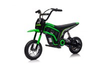 Motocicleta electrica pentru copii 5-10 ani, Kinderauto Enduro, Premium 350W, 24V, culoare verde - 1