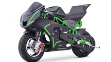 Motocicleta electrica pentru copii NITRO E-Pocketbike Rocket VX 6 500W 36V, culoare verde