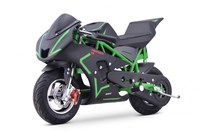 Motocicleta electrica pentru copii NITRO E-Pocketbike Rocket VX 6 500W 36V, culoare verde - 1