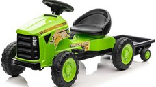 Tractoras cu pedale, pentru copii 3-6 ani, Kinderauto G206, culoare Verde