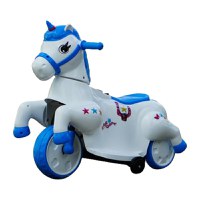 Tricicleta electrica pentru copii, Kinderauto Poney 40W 6V, culoare Albastra - 1