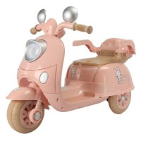 Tricicleta electrica pentru fetite 3-5 ani, Kinderauto Bunny 40W 6V, culoare Roz Pal - 1