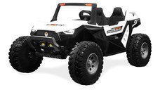 UTV electric copii BJX1928, tractiune 4x4, 300W putere, 24V, echipare PREMIUM, alb