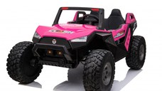 UTV electric copii BJX1928, tractiune 4x4, 300W putere, 24V, echipare PREMIUM, roz