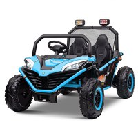 UTV electric pentru 2 copii Kinderauto Dune-Buggy 300W 24V, cu roti MOI, culoare Albastru - 1