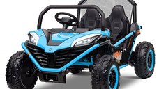 UTV electric pentru 2 copii Kinderauto Dune-Buggy 300W 24V, cu roti MOI, culoare Albastru